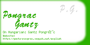 pongrac gantz business card